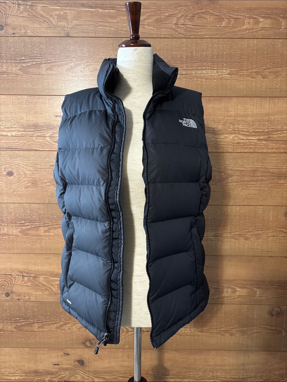 The North Face 700 Goose Down Filled Black sz M Insulated Puffer Vest
